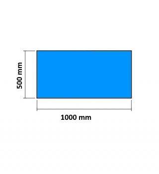 Preview: Vorlegeplatte Rechteck 500/1000 mm