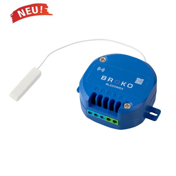 BROKO BL220WRX blau - Funk-Empfänger Unterputz 68mm Dose für dezentrale KWL 6,3A NO&NC DIBt