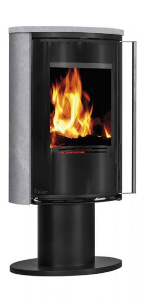 Ember Kaminofen E 16 Vollglastür drehbar