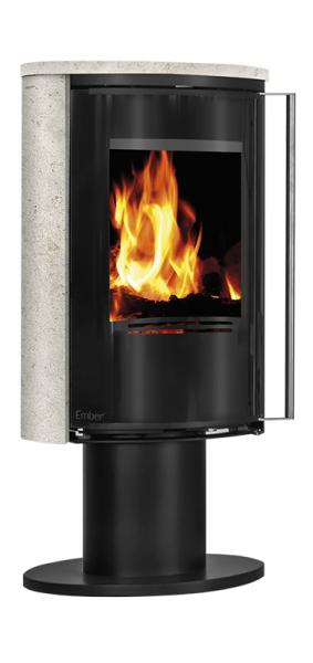 Ember Kaminofen E 16 Vollglastür drehbar