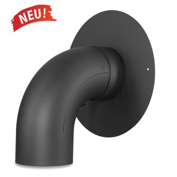 Wandrosette für drehbare Kaminöfen mit Rand 110 mm